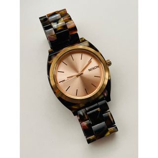 ニクソン(NIXON)の【電池新品の美品】NIXONのTIME TELLER 個性的なモザイクカラー！(腕時計)