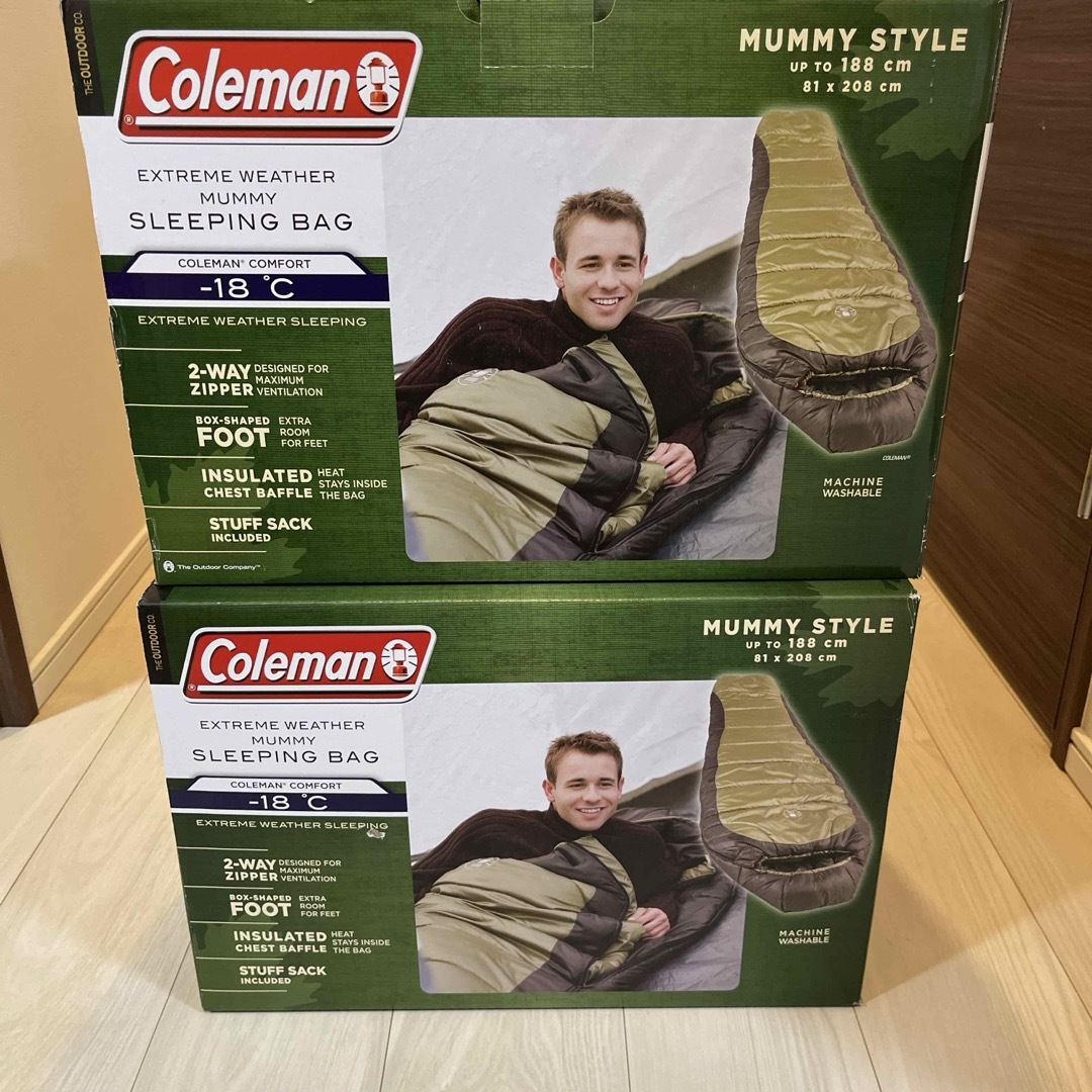 Coleman(コールマン)のColeman コールマン 寝袋2個　新品 スポーツ/アウトドアのアウトドア(寝袋/寝具)の商品写真