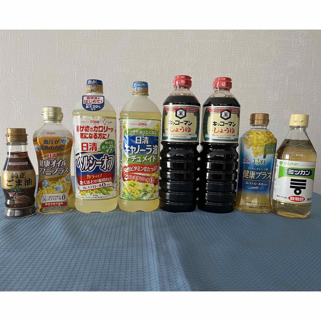 味の素(アジノモト)の食用油& 醤油& 酢 全8点セット 食品/飲料/酒の食品(調味料)の商品写真