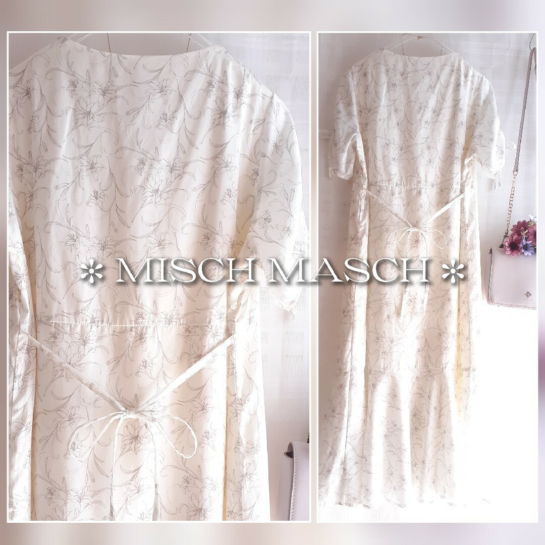 MISCH MASCH(ミッシュマッシュ)の美品 MISCH MASCH リボンデザインワンピース レディースのワンピース(ロングワンピース/マキシワンピース)の商品写真