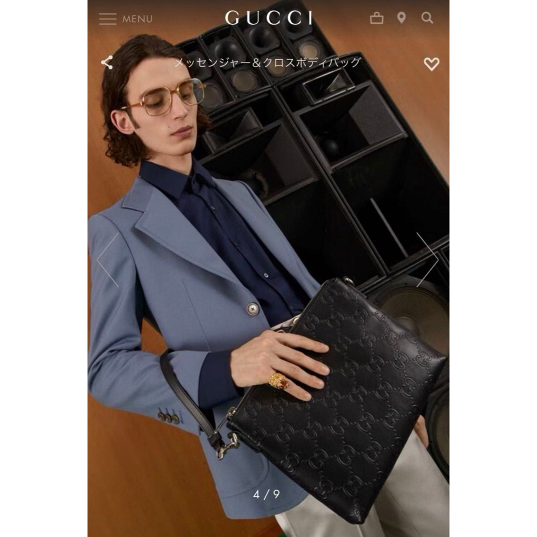 Gucci(グッチ)のグッチ　メッセンジャー　クロスボディ　バッグ　【箱付属品完品】国内正規店完売　 メンズのバッグ(メッセンジャーバッグ)の商品写真