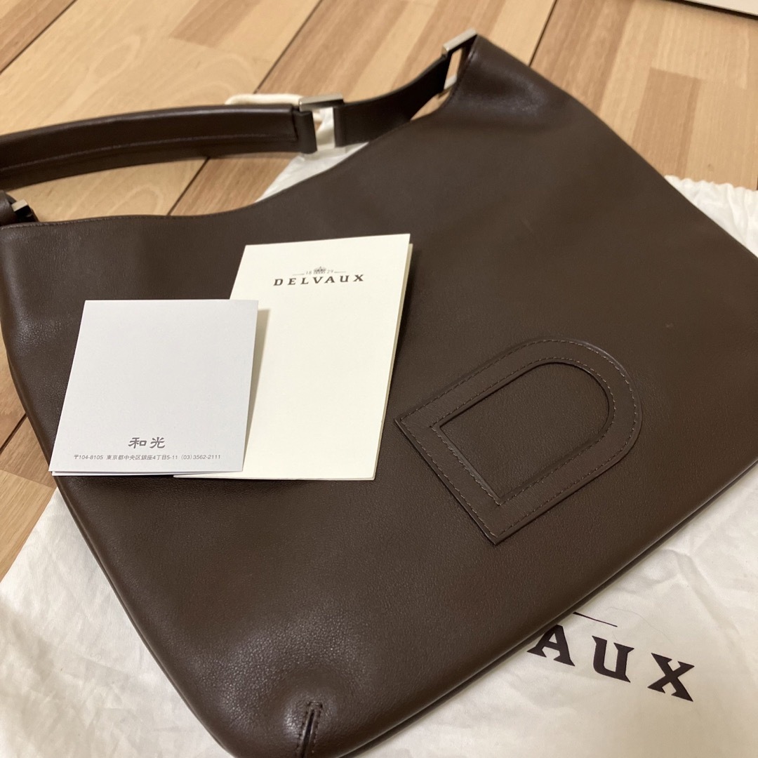 DELVAUX(デルヴォー)のデルヴォー　デルボー　DELVAUX　ハンドバッグ　ブラウン レディースのバッグ(ハンドバッグ)の商品写真