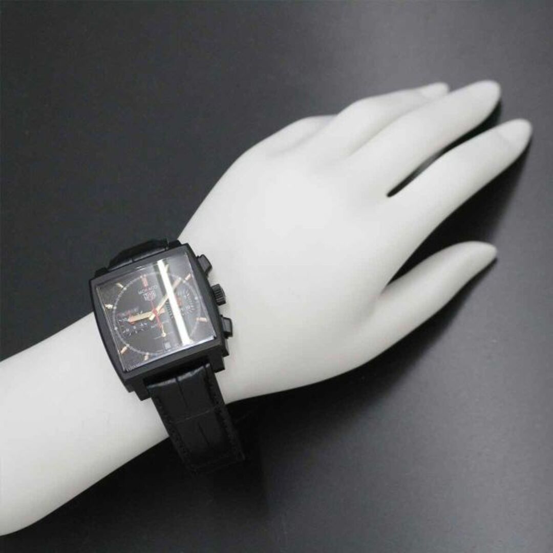TAG Heuer(タグホイヤー)のタグホイヤー TAG Heuer モナコ スペシャルエディション CBL2180 メンズ 腕時計 デイト ブラック 文字盤 自動巻き Monaco VLP 90227781 メンズの時計(腕時計(アナログ))の商品写真