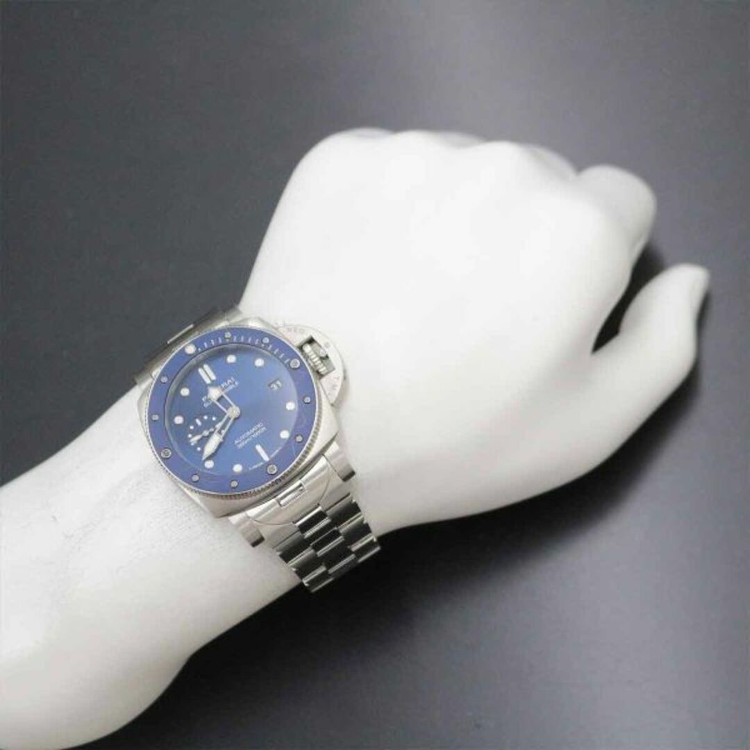 PANERAI(パネライ)のパネライ PANERAI サブマーシブル ブルーノッテ PAM02068 メンズ 腕時計 デイト ブルー 文字盤 自動巻き Submersible VLP 90228739 メンズの時計(腕時計(アナログ))の商品写真