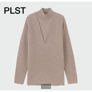 プラステ(PLST)の【新品・未使用】PLST　ウール3WAYレイヤードセーター（長袖）（2点セット）(ニット/セーター)