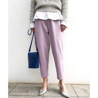 アメリヴィンテージ(Ameri VINTAGE)の美品 AMERI BACK ZIPPER PANTS パープル税込16,500円(カジュアルパンツ)