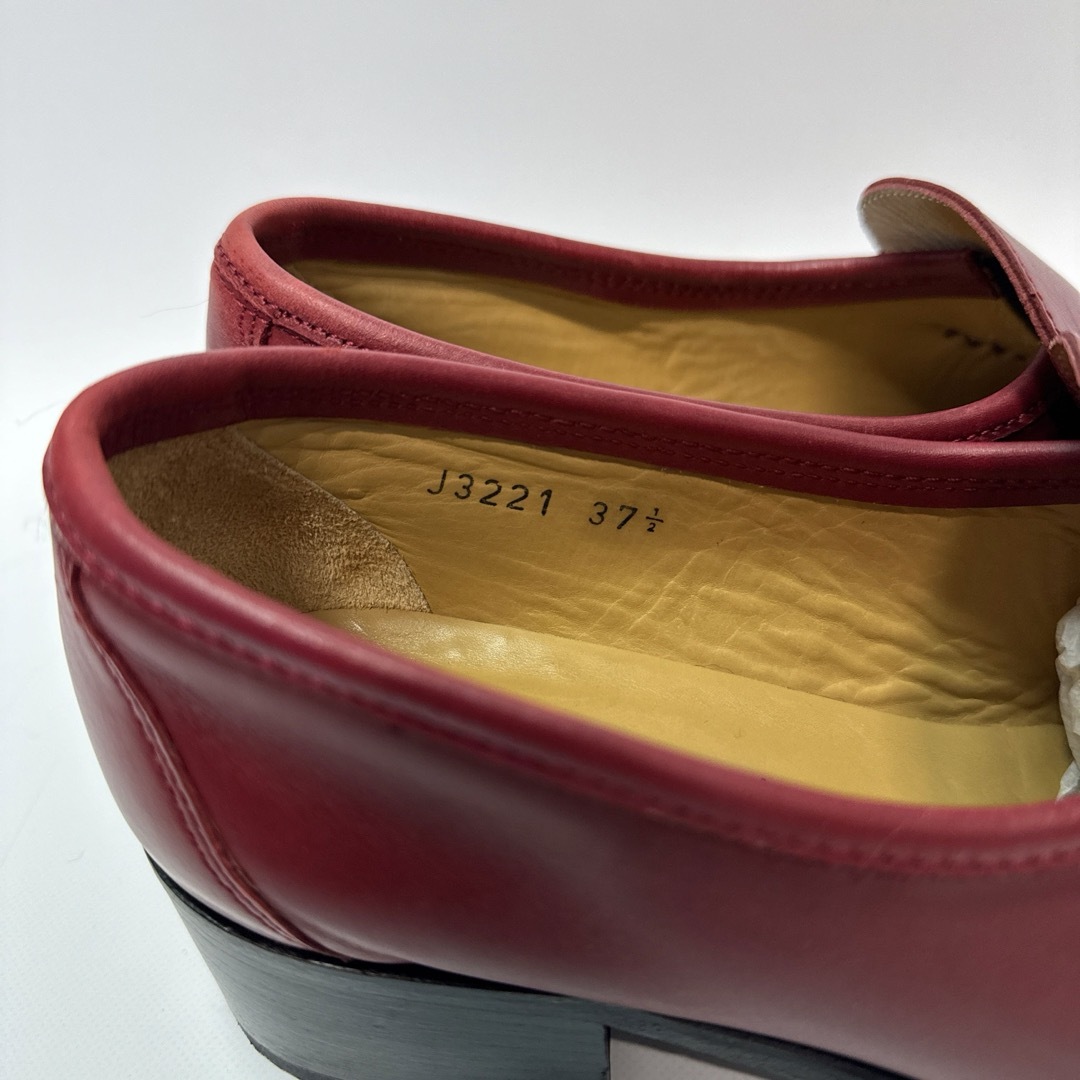 PATRICK COX(パトリックコックス)のpatrick cox ローファー　ワナビー　24 パンプス　レッド　赤　37 レディースの靴/シューズ(ローファー/革靴)の商品写真