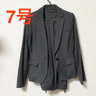 レディース パンツ スーツ セット ビジネス 就活 リクルート グレー 7号(スーツ)