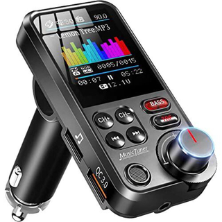 FMトランスミッター BT93 Bluetooth5.0 7種類EQ設定可能 (カーオーディオ)