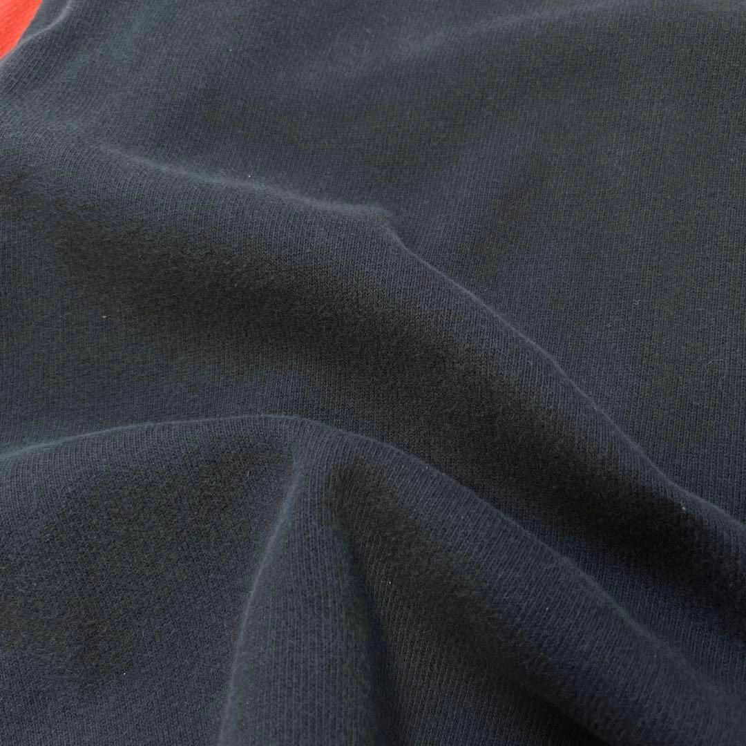 Harley Davidson(ハーレーダビッドソン)の【ハーレーダビッドソン】XL刺繍ロゴ ラグランスリーブ スウェット ラガーシャツ メンズのトップス(スウェット)の商品写真