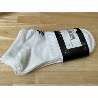 アディダス(adidas)のadidas アディダス ローカットソックス M(25～27cm) 3足セット白(ソックス)