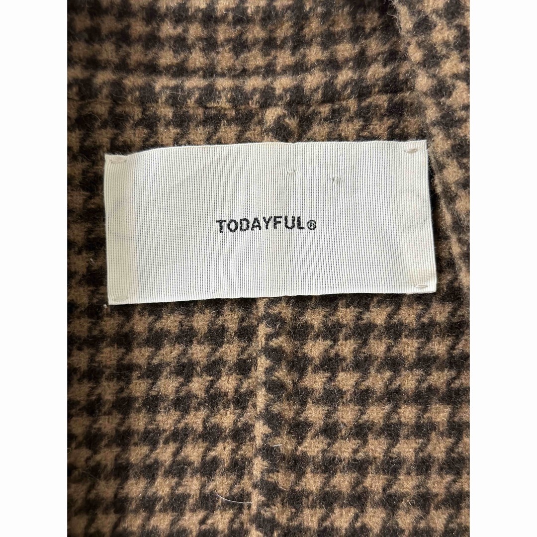 TODAYFUL(トゥデイフル)のTODAYFUL Over Check Coat レディースのジャケット/アウター(ロングコート)の商品写真