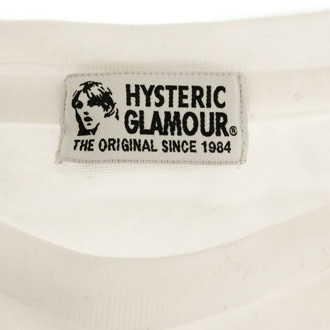 HYSTERIC GLAMOUR(ヒステリックグラマー)のHYSTERIC GLAMOUR ヒステリックグラマー KEEP YOUR SELF ALIVE ワイドTシャツ ホワイト F 01171CT08 レディースのトップス(カットソー(半袖/袖なし))の商品写真