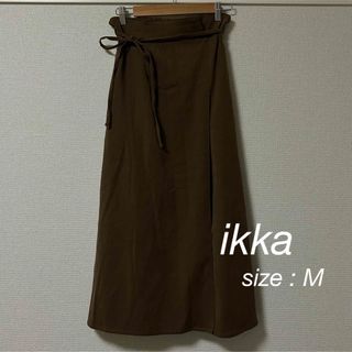 イッカ(ikka)の【ikka】フェイクスウェードスカート/ブラウン(ロングスカート)