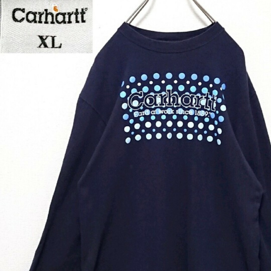 carhartt(カーハート)のカーハート フロント プリント ロゴ 長袖 Tシャツ メンズのトップス(Tシャツ/カットソー(七分/長袖))の商品写真