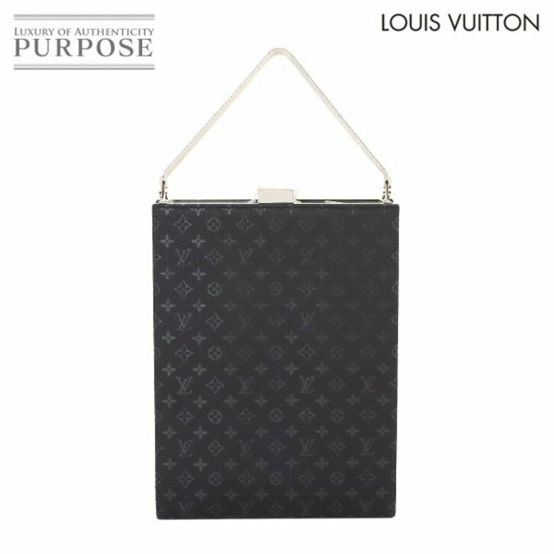 LOUIS VUITTON(ルイヴィトン)の未使用 展示品 ルイ ヴィトン LOUIS VUITTON モノグラム サテン アンジュ GM ハンド バッグ ブラック M92100 VLP 90227144 レディースのバッグ(ハンドバッグ)の商品写真