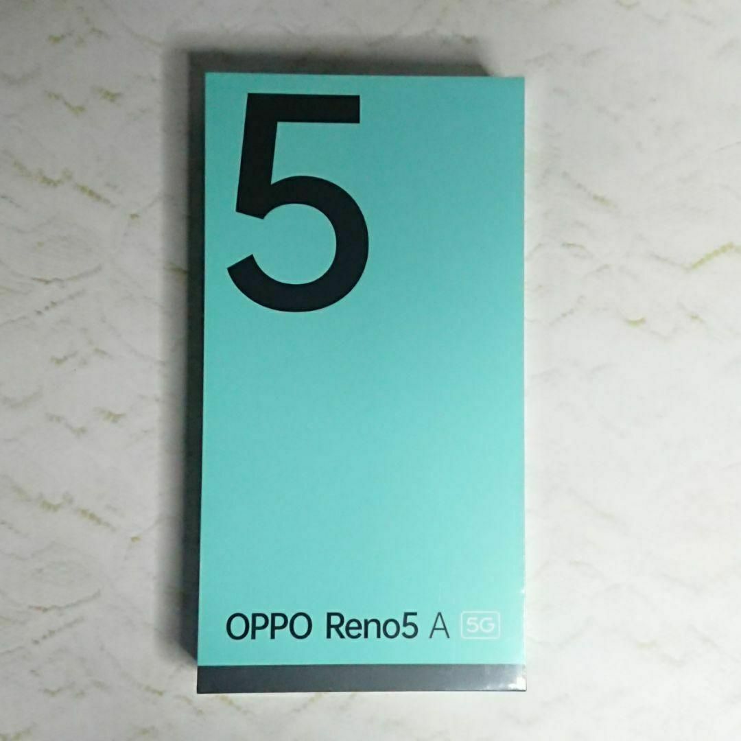 新品未開封！OPPO Reno5 A/A103OP/アイスブルー スマホ/家電/カメラのスマートフォン/携帯電話(スマートフォン本体)の商品写真