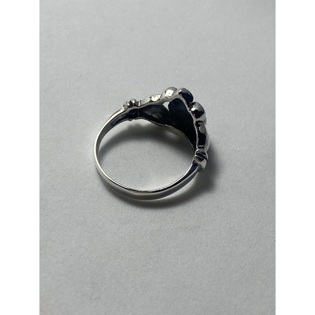 シェルクラダリング　SILVER925 シルバーリング銀指輪　愛友情忠誠kQAた メンズのアクセサリー(リング(指輪))の商品写真