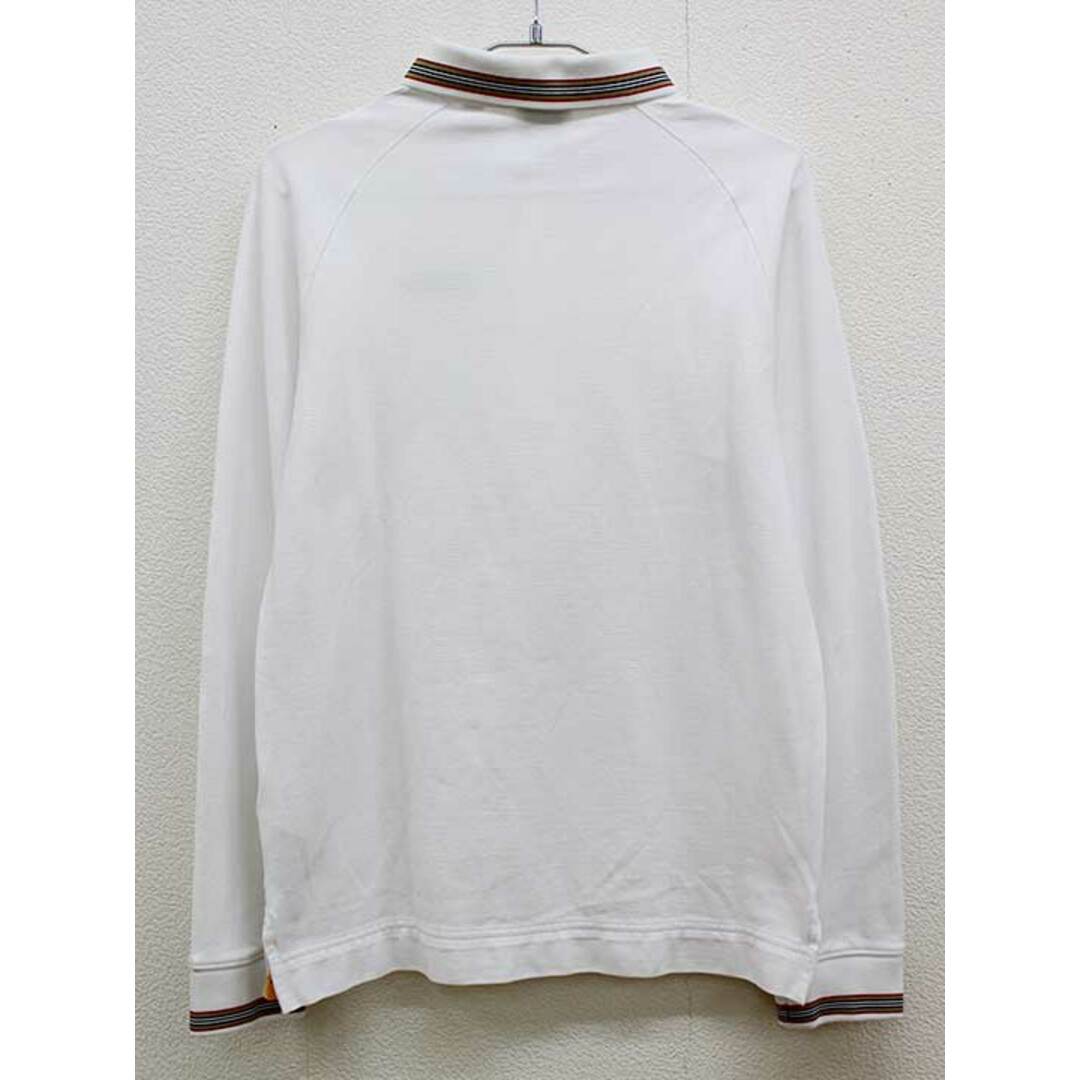 BURBERRY(バーバリー)の【春物 新入荷!】▼バーバリー/BURBERRY▼164cm(14Y) 長袖ポロシャツ 白×黒×ベージュ ’22年製 アイコンストライプ【中古】 子供服 キッズ ジュニア 男の子  春秋 tops 813042 キッズ/ベビー/マタニティのベビー服(~85cm)(その他)の商品写真