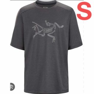 アークテリクス(ARC'TERYX)のARC'TERYX/CORMAC LOGO SS M/黒/Sサイズ(Tシャツ/カットソー(半袖/袖なし))