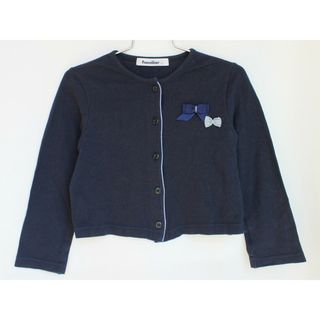 ファミリア(familiar)の【春物 新入荷!】[ファミリア/familiar]110cm カーディガン/ボレロ 紺【中古】子供服 キッズ kids 女の子 春夏 tops 513042(カーディガン)