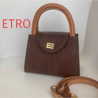 エトロ(ETRO)のETRO エトロ 2WAY ショルダーバッグ ハンドバッグ  ペイズリー柄(ショルダーバッグ)