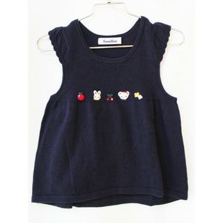 ファミリア(familiar)の【春物 新入荷!】[ファミリア/familiar]110cm 半袖ベスト 紺【中古】子供服 キッズ kids 女の子 春秋 tops 513042(その他)