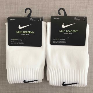 ナイキ(NIKE)のNIKE ナイキ アカデミー フットボール ソックス ストッキング/サッカー/白(ウェア)