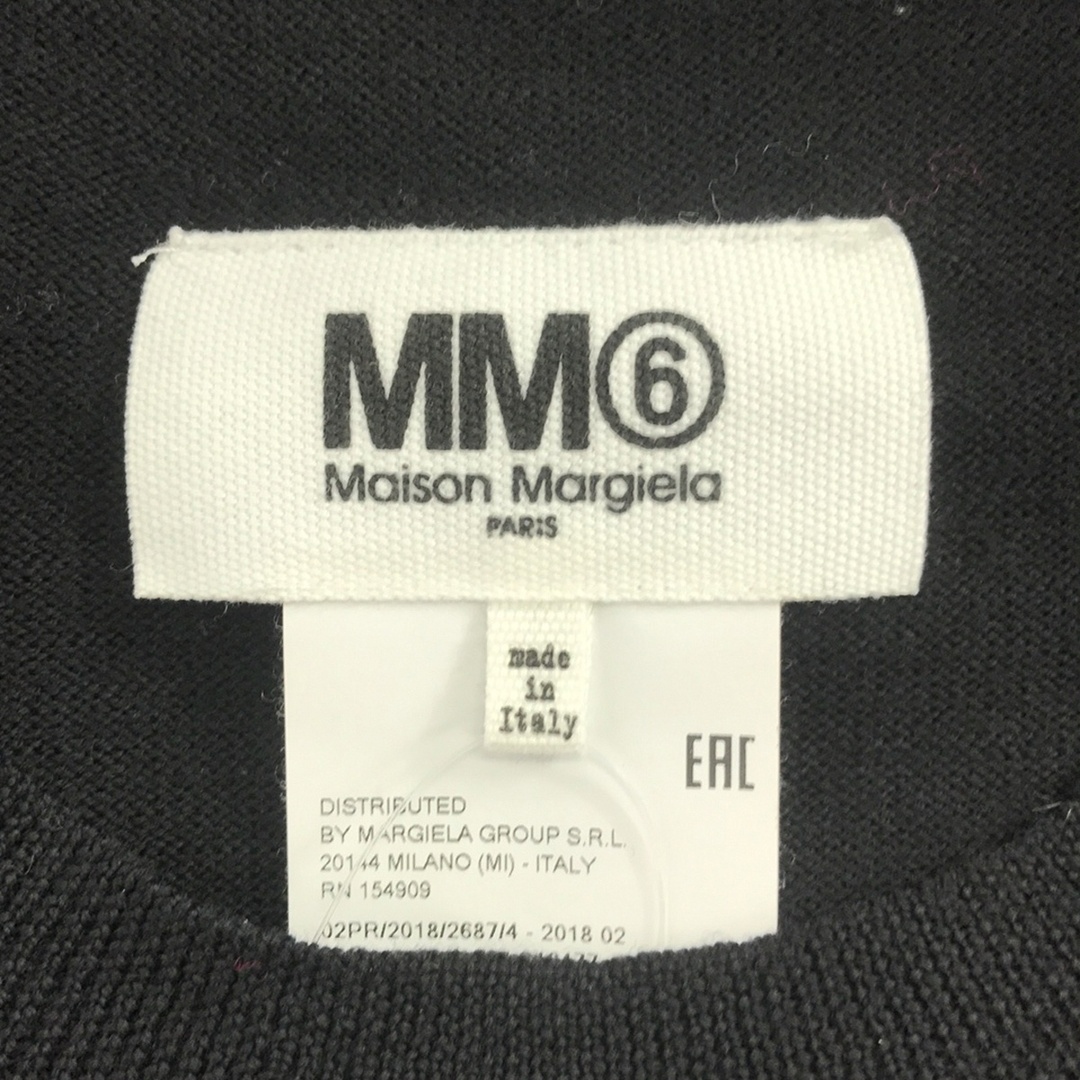 MM6(エムエムシックス)のMM6 Maison Margiela  エムエムシックス メゾン マルジェラ 18AW コントラストステッチプルオーバーニットセーター ブラック S S32HA0507 レディースのトップス(ニット/セーター)の商品写真