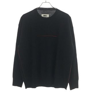 エムエムシックス(MM6)のMM6 Maison Margiela  エムエムシックス メゾン マルジェラ 18AW コントラストステッチプルオーバーニットセーター ブラック S S32HA0507(ニット/セーター)