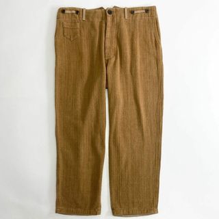 39c20 COLINA コリーナ コットンパンツ L ブラウン 日本製 ボトムス 162PT10 COTTON PANTS コインポケット(その他)