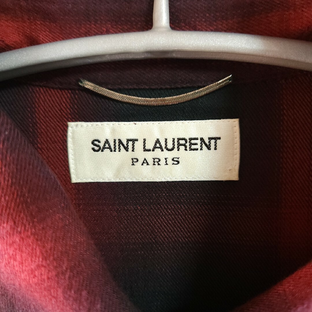 Saint Laurent(サンローラン)の15AW エディ期 SAINT LAURENT PARIS チェックネルシャツ メンズのトップス(シャツ)の商品写真