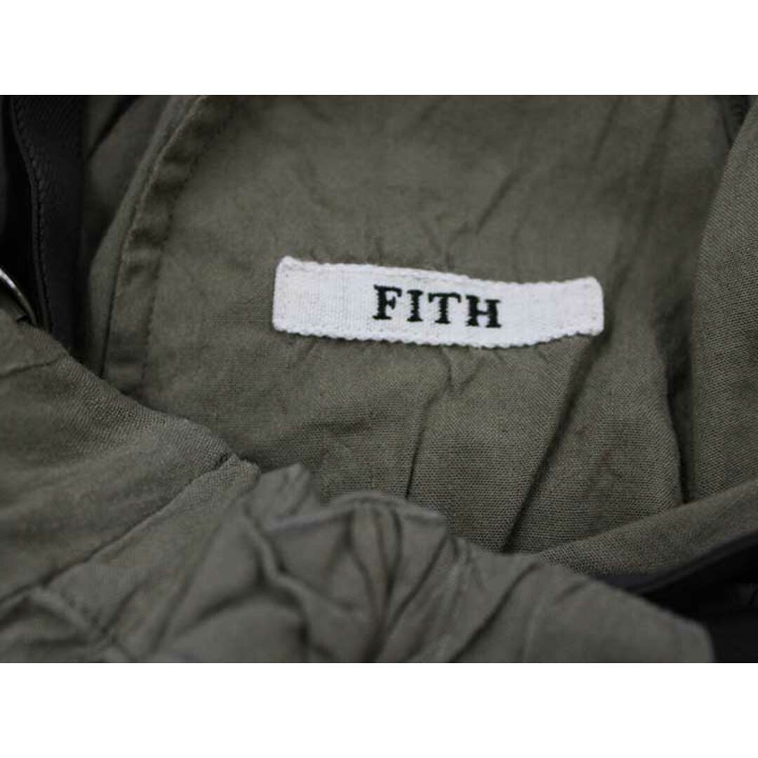 FITH(フィス)の【春夏物 新入荷!】▽フィス/FITH▽100-110cm位 スカート カーキグリーン 麻混 サスペンダー付き 【中古】子供服 キッズ kids 女の子 春夏 bottoms 713042 キッズ/ベビー/マタニティのキッズ服女の子用(90cm~)(スカート)の商品写真