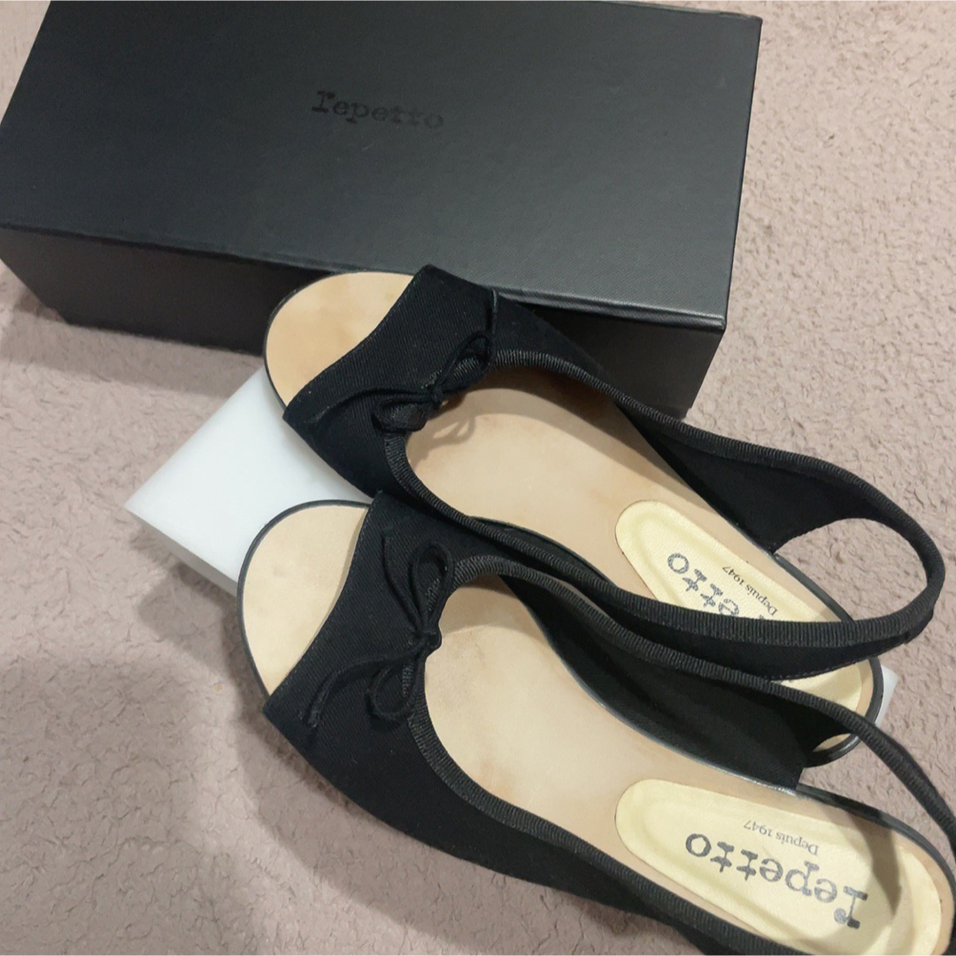 repetto(レペット)の【repetto復刻別注】VOG オープントゥバレリーナ レディースの靴/シューズ(サンダル)の商品写真