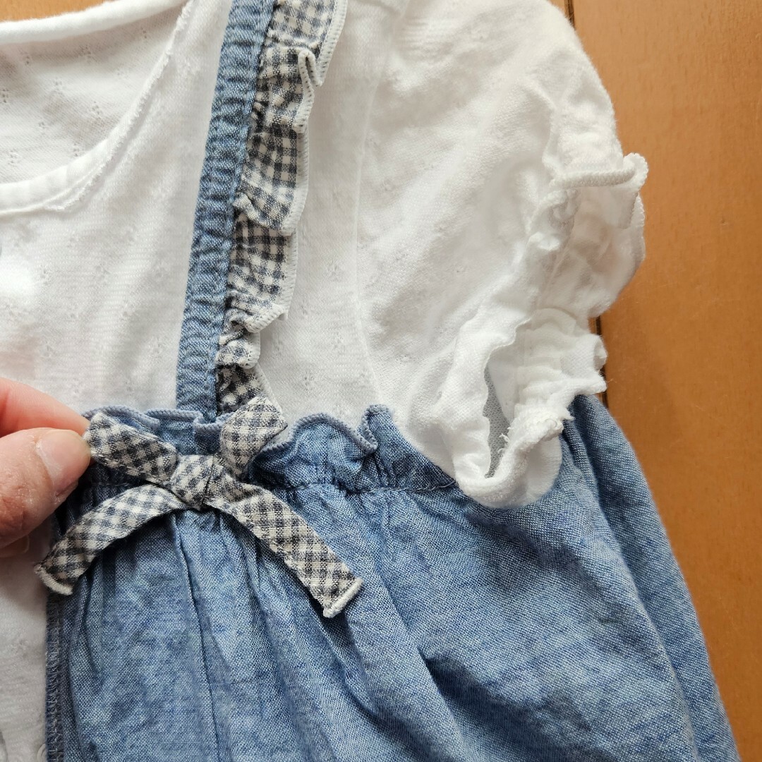 赤ちゃんの城(アカチャンノシロ)の赤ちゃんの城 半袖ロンパー キッズ/ベビー/マタニティのベビー服(~85cm)(ロンパース)の商品写真