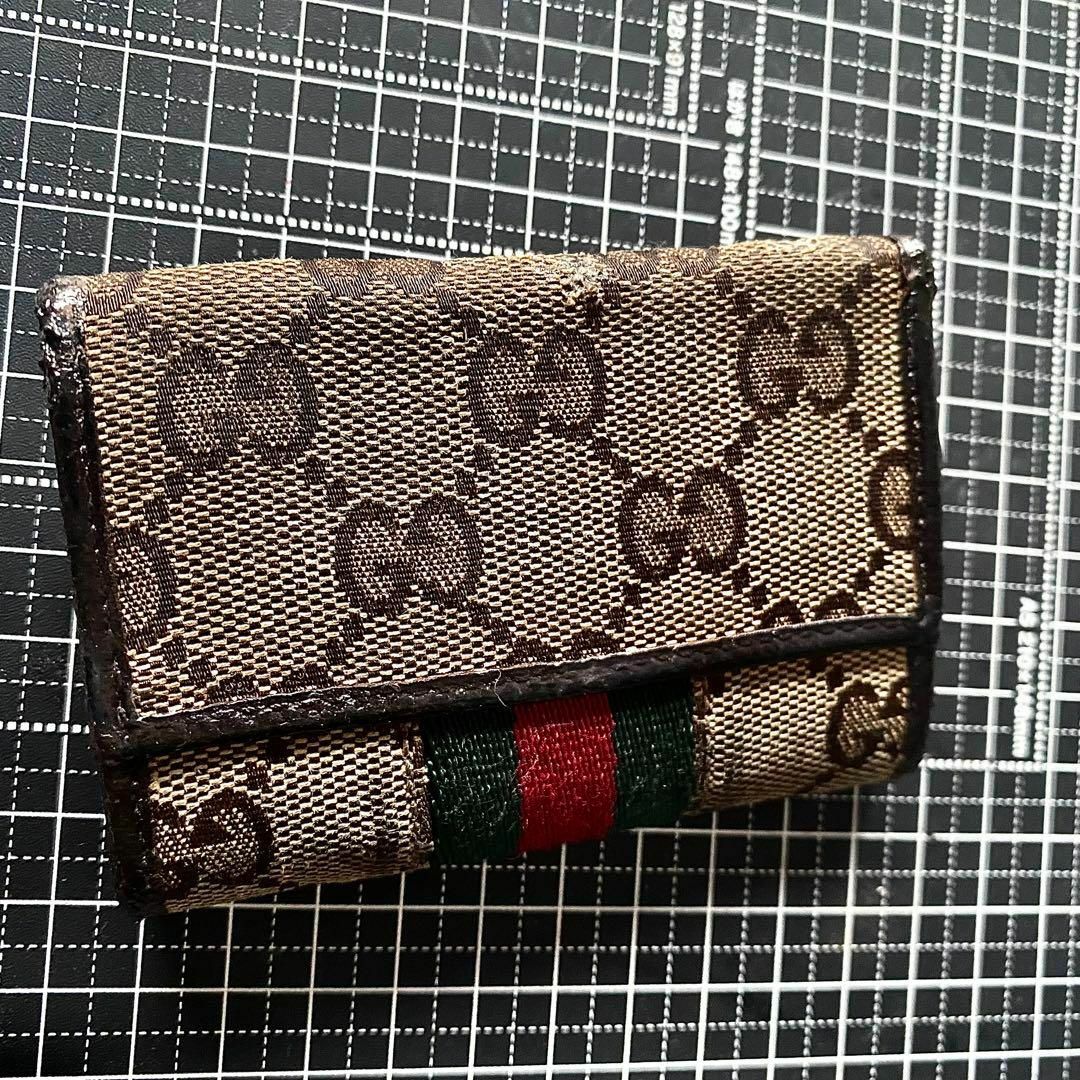 Gucci(グッチ)のGUCCI！GGキャンバス！シェリーライン6連キーケース！ メンズのファッション小物(折り財布)の商品写真