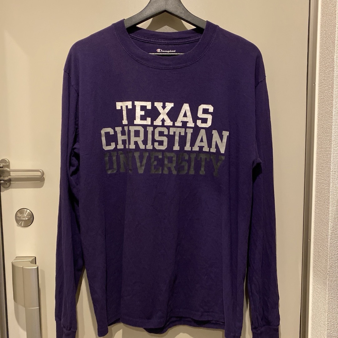Champion(チャンピオン)の大学 カレッジ チャンピオン ロンT テキサス キリスト 宗教 アメリカ USA メンズのトップス(Tシャツ/カットソー(七分/長袖))の商品写真