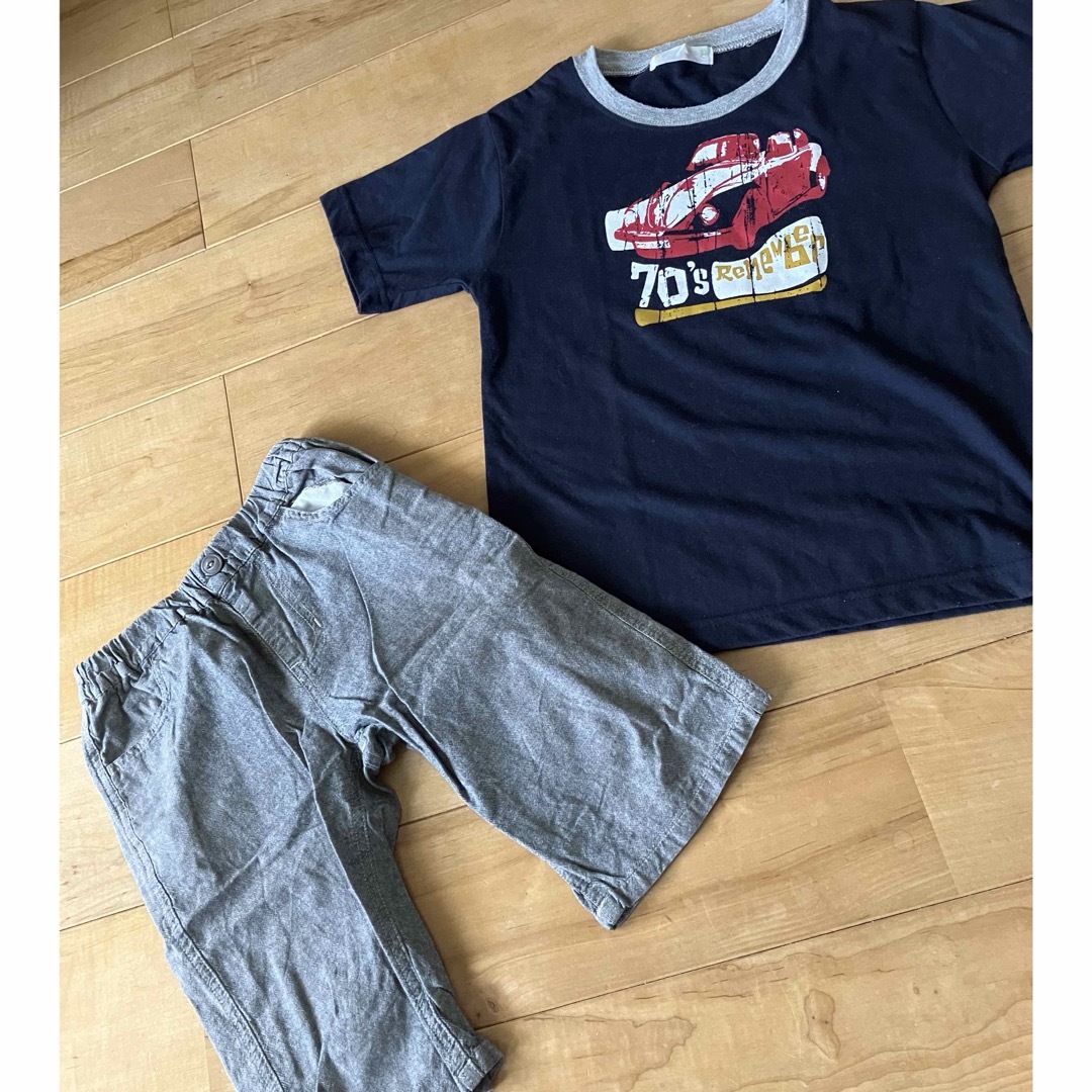 夏物　上下セット キッズ/ベビー/マタニティのキッズ服男の子用(90cm~)(Tシャツ/カットソー)の商品写真