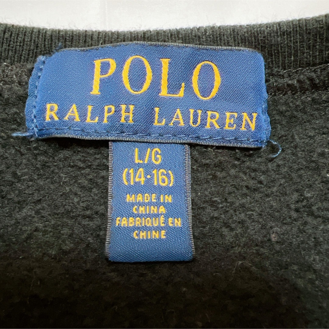 POLO RALPH LAUREN(ポロラルフローレン)の人気＊ポロラルフローレン ポロベア スウェット スキー 裏起毛 ブラック L レディースのトップス(トレーナー/スウェット)の商品写真