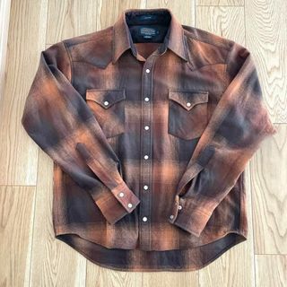 ペンドルトン(PENDLETON)のPENDLETON ペンドルトン ウエスタンシャツ ブラウン ウールシャツ 古着(シャツ)