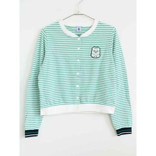 プチバトー(PETIT BATEAU)の【春物 新入荷】†プチバトー/PETIT BATEAU†152cm(12ans) ジャンパー/ブルゾン/アウター 緑×白 【中古】子供服 キッズ kids ジュニア 女の子 春秋 otr 513042(ジャケット/上着)