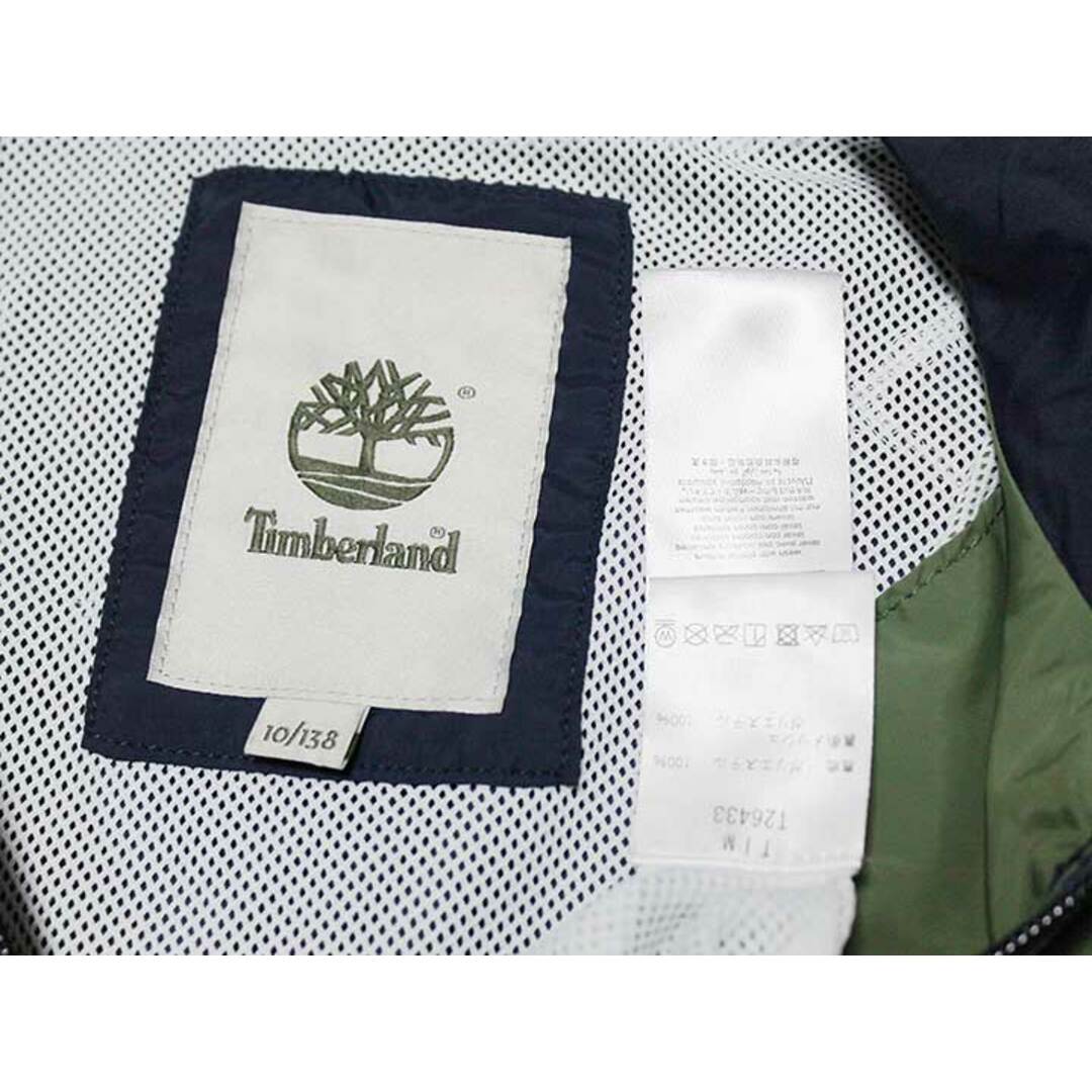 Timberland(ティンバーランド)の【春夏物 新入荷!】‡ティンバーランド/Timberland‡138cm ナイロンジャンパー/ナイロンブルゾン/ウィンドブレーカー カーキ×紺【中古】子供服 キッズ kids 男の子 女の子 春夏 otr 513042 キッズ/ベビー/マタニティのキッズ服女の子用(90cm~)(ジャケット/上着)の商品写真