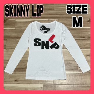 スキニーリップ(Skinny Lip)のSKINNY LIP スキニーリップ レディース 長袖 カットソー 白 Mサイズ(カットソー(長袖/七分))