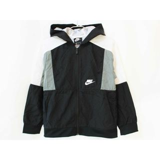 NIKE - 【春物 新入荷!】[ナイキ/NIKE]140cm ナイロンブルゾン/ナイロンジャンパー/ウィンドブレーカー 黒×グレー スポーツ【中古】子供服 キッズ kids ジュニア 男の子 春秋 otr 513042