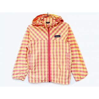 patagonia - 【春物 新入荷!】[パタゴニア/Patagonia]110cm ハイサンジャケット/ナイロンブルゾン/ナイロンジャンパー/ウィンドブレーカー ピンク×黄色 撥水 アウトドア【中古】子供服 キッズ kids 女の子 春夏 otr 513042