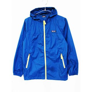 パタゴニア(patagonia)の【春物 新入荷!】[パタゴニア/Patagonia]149cm ボーイズライト＆バリアブルフーディ/ナイロンブルゾン/ナイロンジャンパー/ウィンドブレーカー 紺×黄色 撥水 アウトドア【中古】子供服 キッズ kids ジュニア 男の子 春夏 otr 513042(ジャケット/上着)