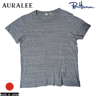 オーラリー(AURALEE)のAURALEE X Ron Herman グレー Tシャツ(Tシャツ(半袖/袖なし))