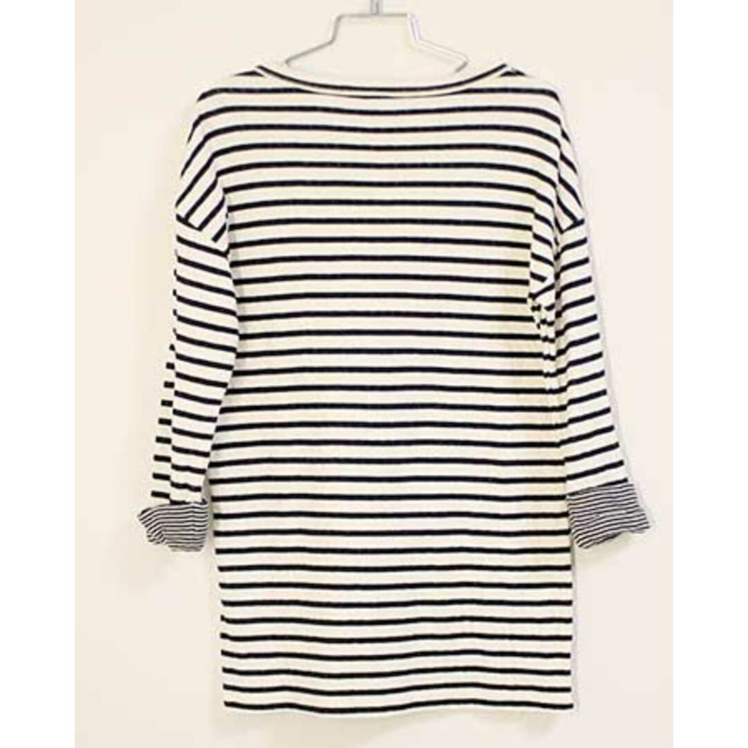 PETIT BATEAU(プチバトー)の【春物 新入荷!】〓プチバトー/PETIT BATEAU〓116cm  長袖ワンピース 紺×白 【中古】 子供服 キッズ kids 女の子  春秋 onepi  213042 キッズ/ベビー/マタニティのキッズ服女の子用(90cm~)(ワンピース)の商品写真