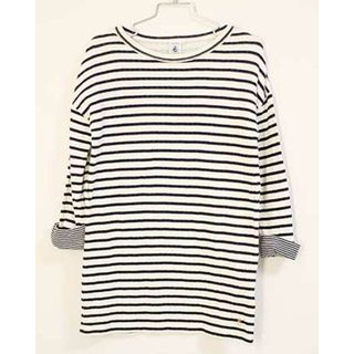 プチバトー(PETIT BATEAU)の【春物 新入荷!】〓プチバトー/PETIT BATEAU〓116cm  長袖ワンピース 紺×白 【中古】 子供服 キッズ kids 女の子  春秋 onepi  213042(ワンピース)