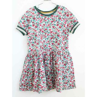 プチバトー(PETIT BATEAU)の【春物 新入荷】†プチバトー/PETIT BATEAU†152cm(12ans) 半袖ワンピース グレー×赤【中古】子供服 キッズ kids ジュニア 女の子 春秋冬 onepi 513042(ワンピース)